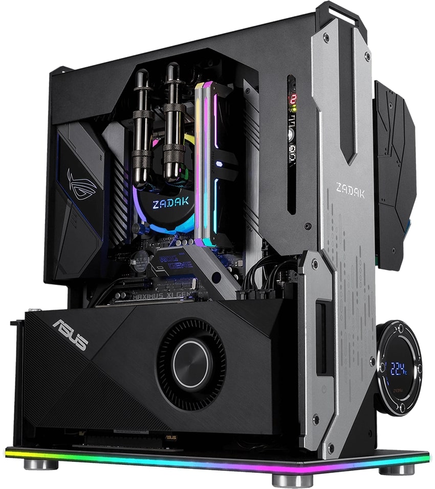 The New Zadak MOAB II ELITE PC Case features an in-built water-cooling system and Touch power switch